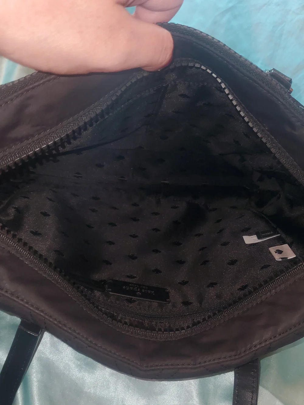 Kate Spade New York Black Quilted Satchel/Tote Bag